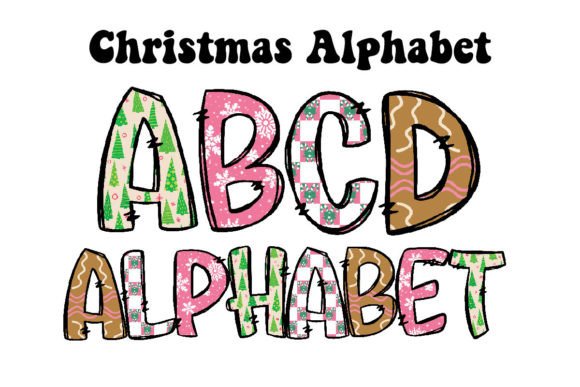 Boho Christmas Alphabet PNG: Crafting a Festive Brand