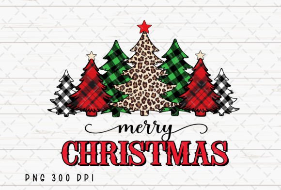 Christmas Tree Leopard Buffalo Plaid PNG: A Bold Festive Asset