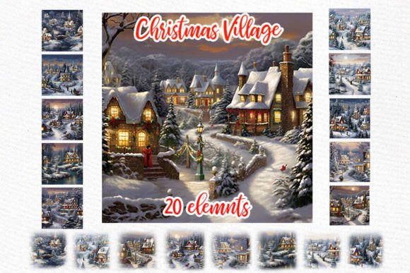 Christmas Village Clipart Christmas Land: A Designer's Guide