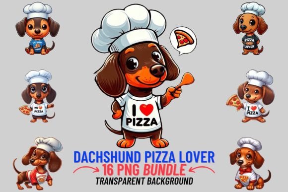 Dachshund Pizza Lover Sublimation: A Slice of Design Fun