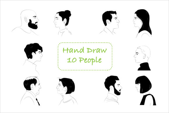 Hand Drawn Men and Women Illustrate: A Versatile Asset