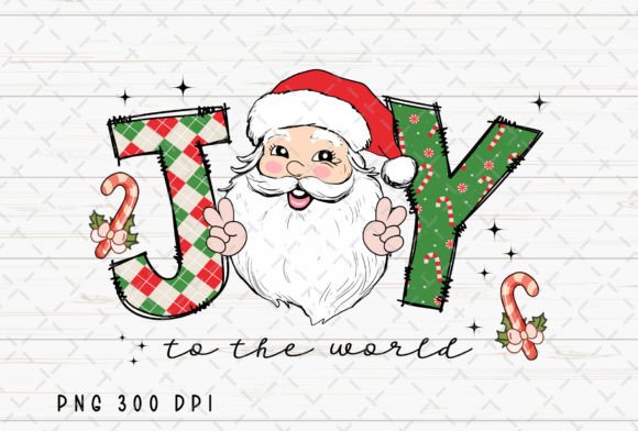Joy Retro Merry Christmas Santa PNG: A Designer's Take