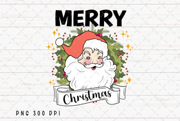 Merry Christmas Retro Santa Claus PNG: Nostalgic Holiday Charm